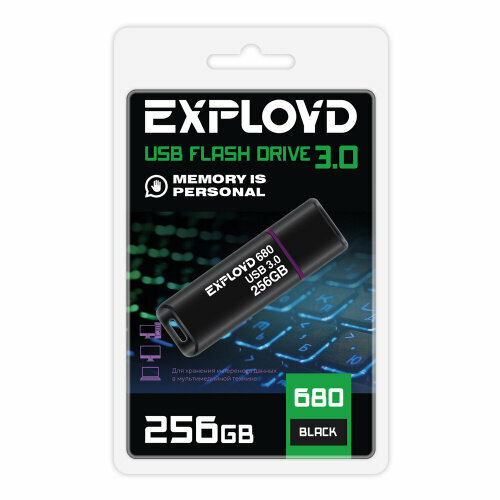 256GB USB 3.0 EXPLOYD 680 черный [EX-256GB-680-Black]