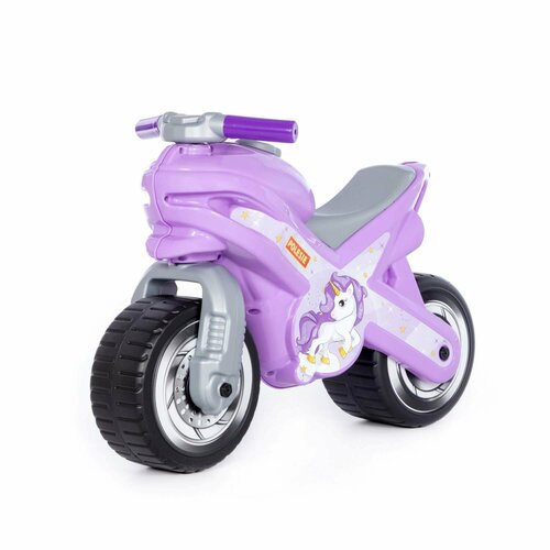 игрушка каталка полесье мотоцикл мх розовая п 80608 Каталка-толокар Полесье мотоцикл МХ, сиреневый