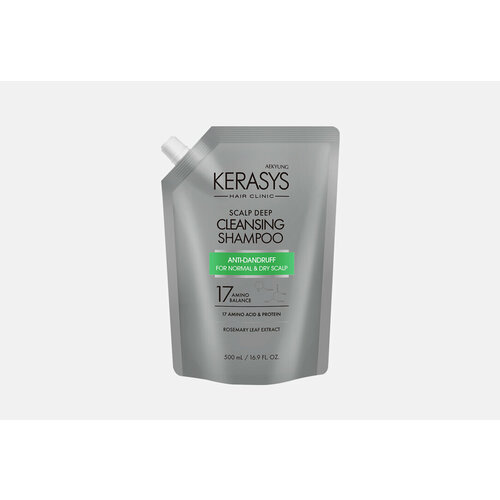 Шампунь для волос, сменный блок Kerasys Shampoo Scalp Balancing / объём 500 мл шампунь для сухой и чувствительной кожи головы hair clinic scalp care balancing shampoo шампунь 500мл запасной блок