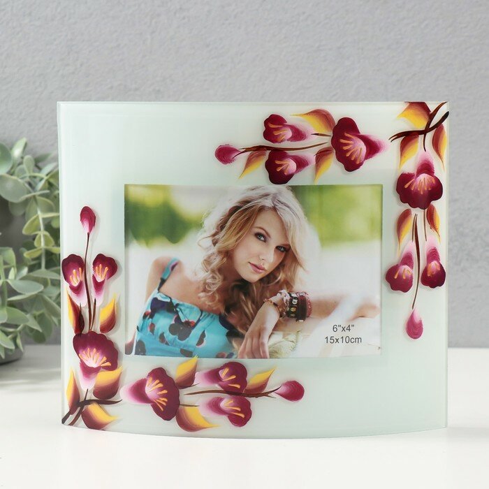 фото Фоторамка стекло "114CH-18" 10х15 см, горизонтальная