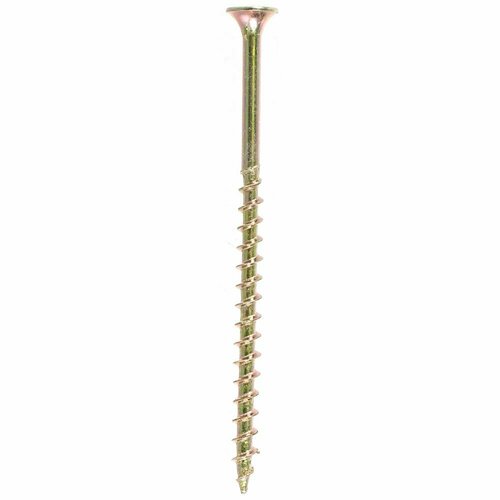 Саморезы с потайной головкой и крупным шагом Профикреп жёлтый цинк, 4,2х75 75 шт 2034906239