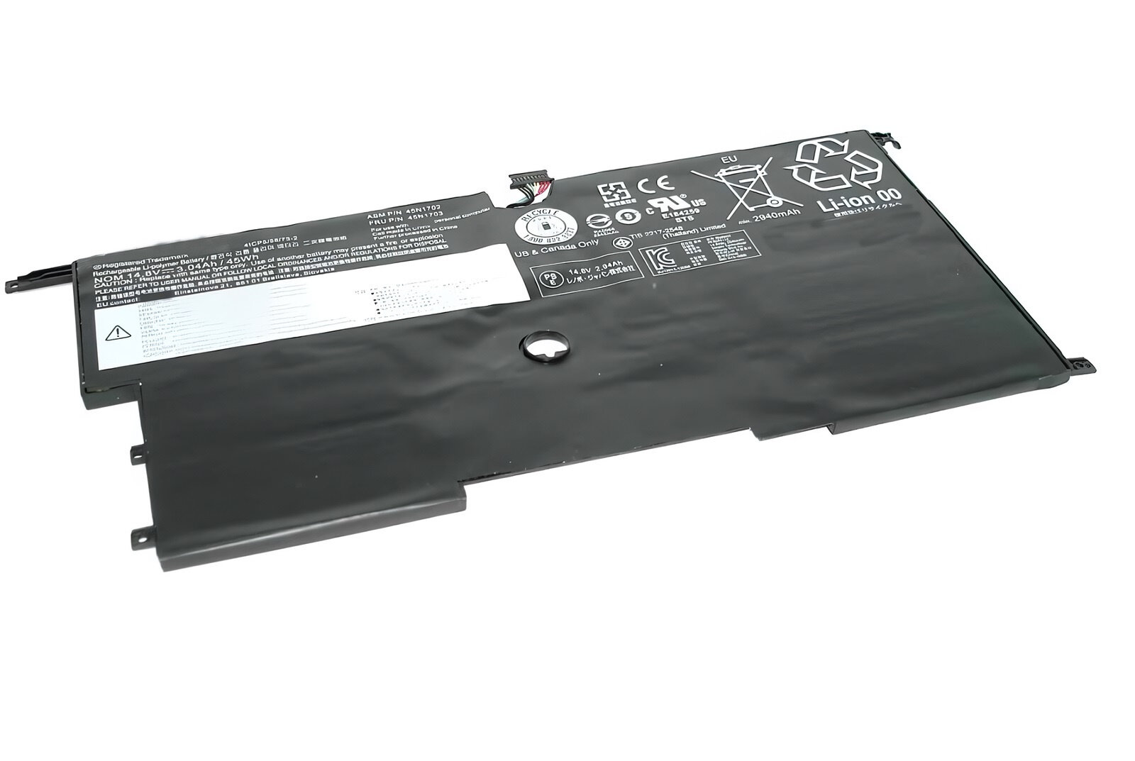 Аккумулятор для Lenovo X1 Carbon 2015 ORG (14.8V 3040mAh) p/n: 00HW002, 45N1701, 45N1702