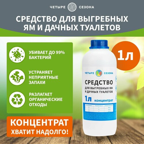 Бактерии для септиков и выгребных ям жидкость для дачных туалетов 1 литр 483₽