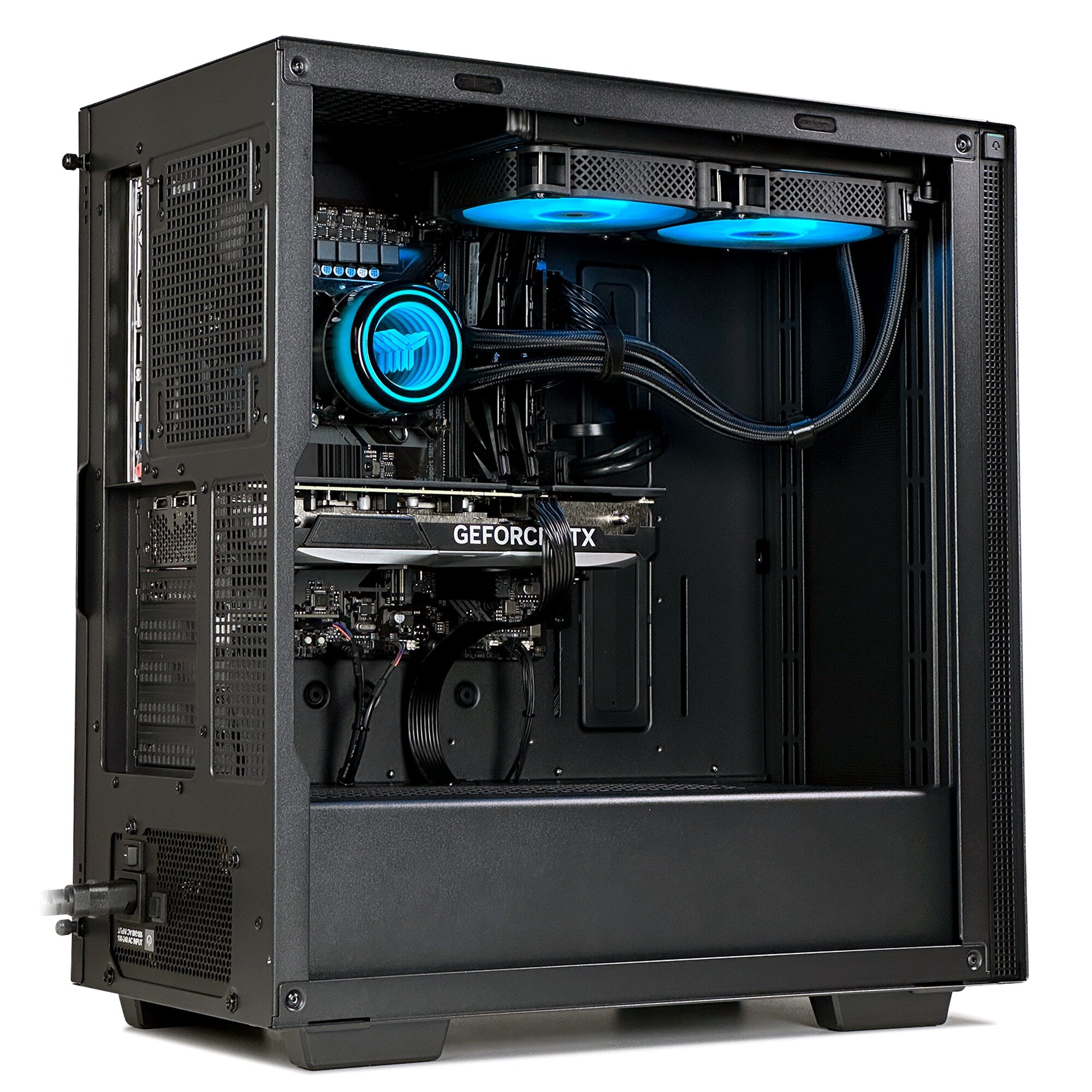 Мощный игровой компьютер Robotcomp Посейдон 2.0 AMD Ryzen 9 7900X 4.7ГГц - 5.6ГГц 12 ядер 24 потока / Жидкостное охлаждение / 32GB DDR5 5200MHZ / 2000GB HDD / 960GB PCI-e SSD / GeForce RTX 5070 12GB / B650M 4xDDR5 / 800W / Windows 10 Pro — фото 1
