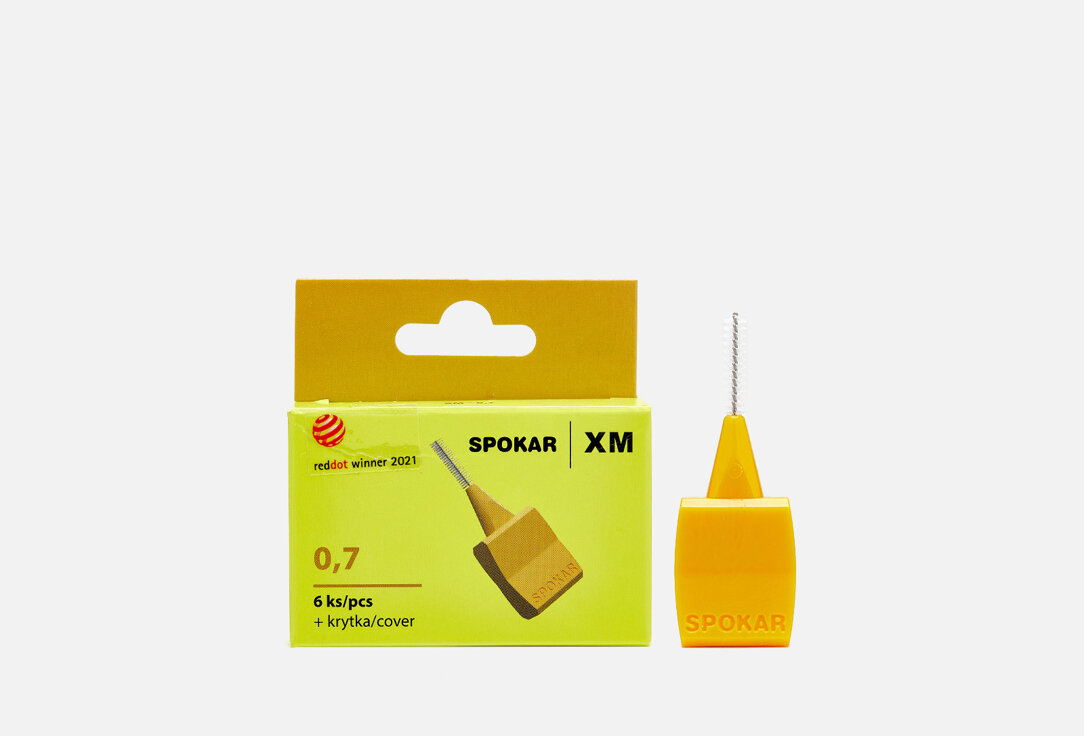 Интердентальный цилиндрический ершик Spokar, Interdental brushes XM 6мл