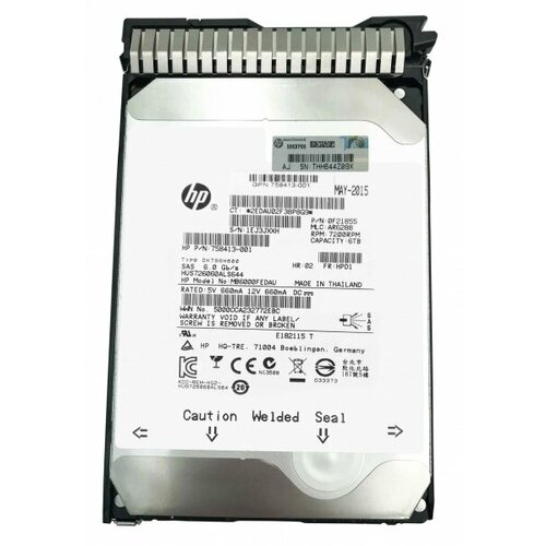 Жесткий диск HP 0F21855 6Tb 7200 SAS 3,5 HDD