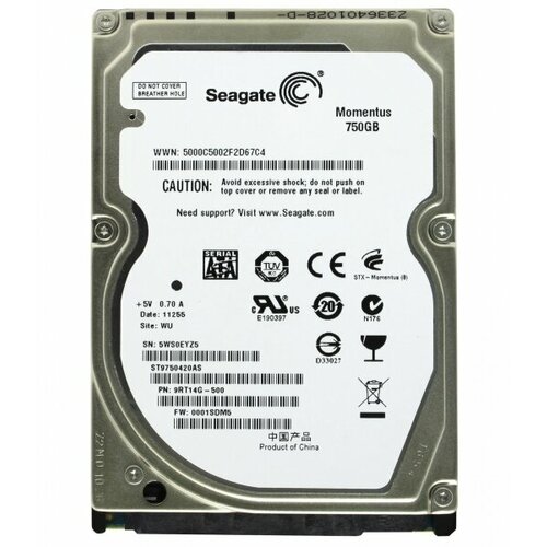 Жесткий диск Seagate 9RT14G 750Gb 7200 SATA 35 HDD 6170₽