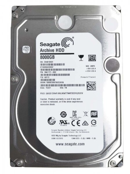 Жесткий диск Seagate 1NA17Z 8Tb 5900 SATAIII 3.5" HDD