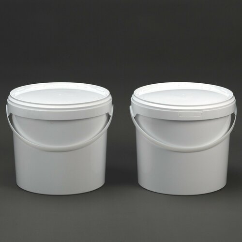 Ведерко с уплотненной крышкой 15л из ПП комплект 2 штуки 1051₽
