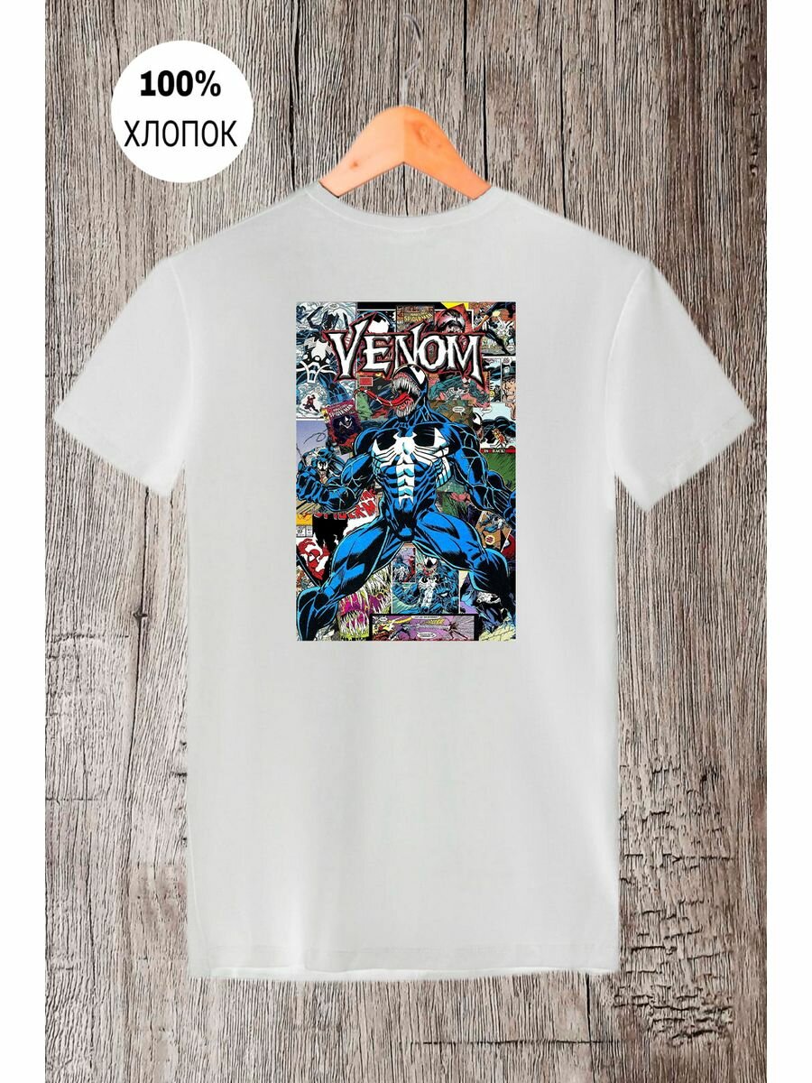 Футболка Арт venom на фоне обложки из комикса