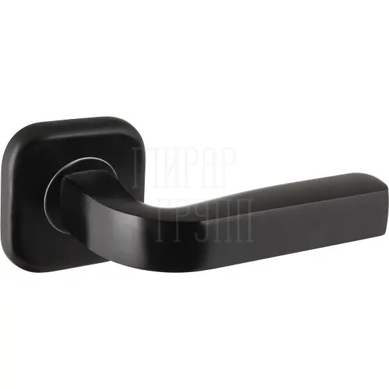 фото Дверная ручка на квадратной розетке Fuaro (Фуаро) "TOR" XL черный