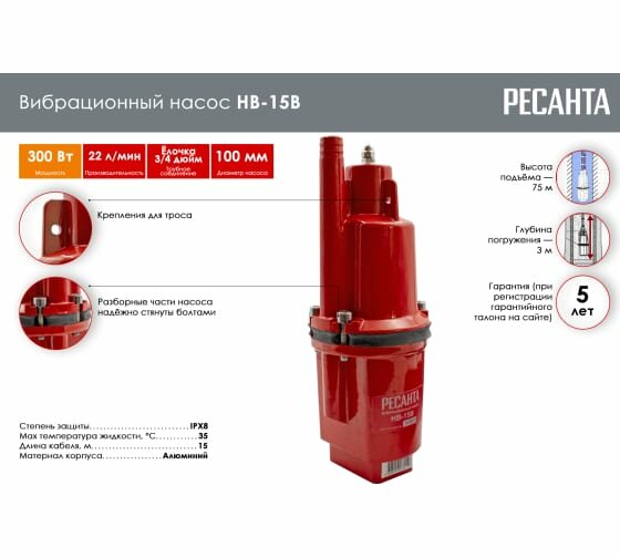 Насос Ресанта НВ-15В