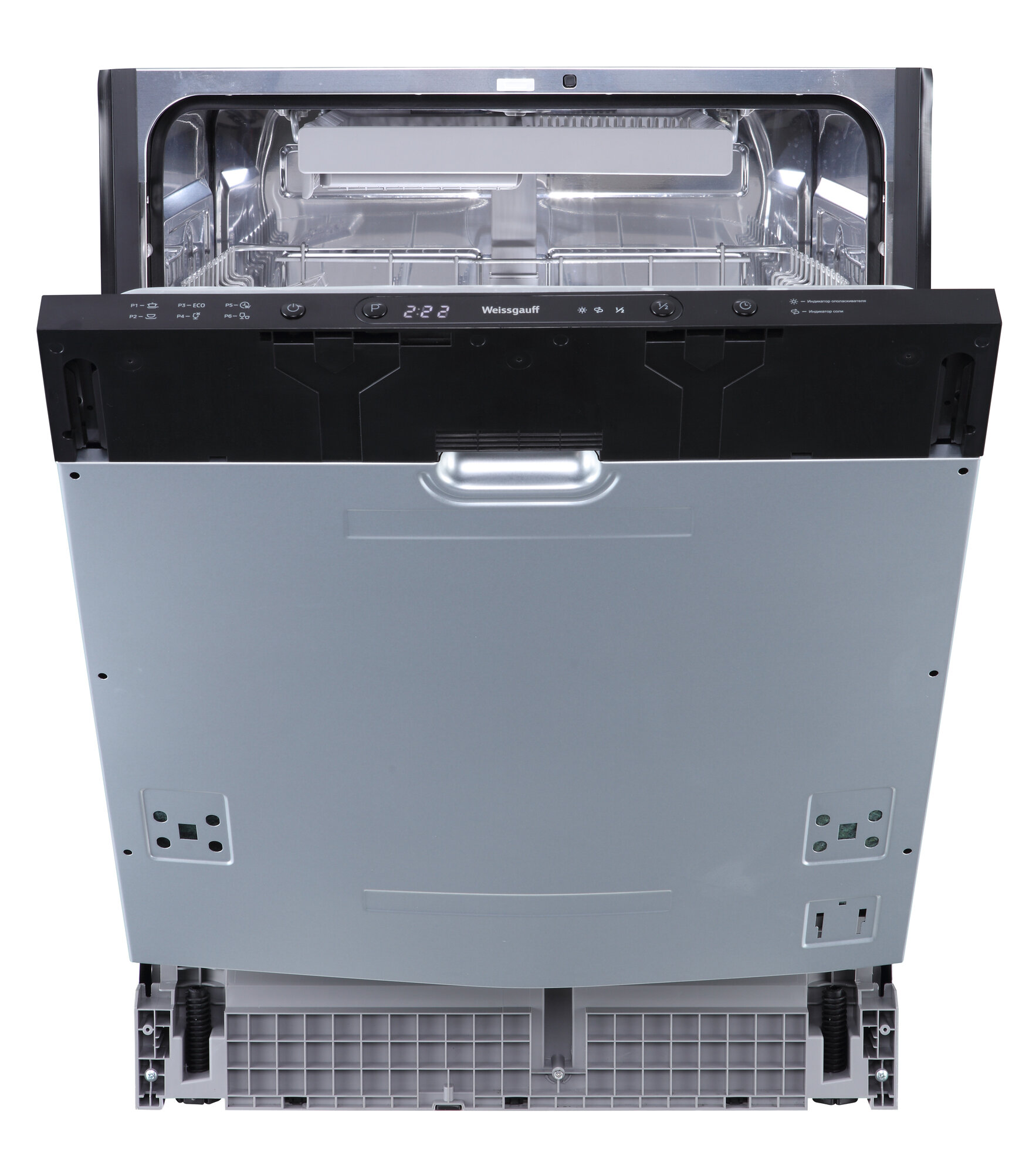Встраиваемая посудомоечная машина с авто-открываниемWeissgauff BDW 6036 D AutoOpen,3 года гарантии, 14 комплектов посуды, 3 корзины, 6 программ, половинная загрузка, быстрый режим 30 минут, экономичная программа, таймер, электронное управление, дозагрузка