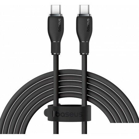 Кабель Baseus Pudding Series Fast Charging Cable 100W USB Type-C - USB Type-C (2 м, черный)