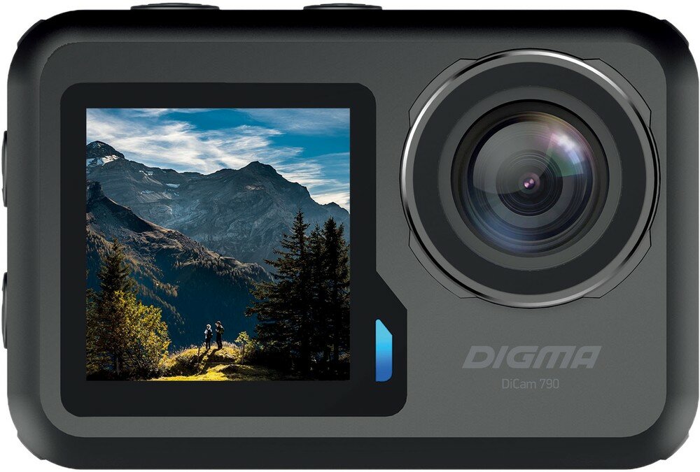 Экшн-камера Digma DiCam 790 1xCMOS 12Mpix черный