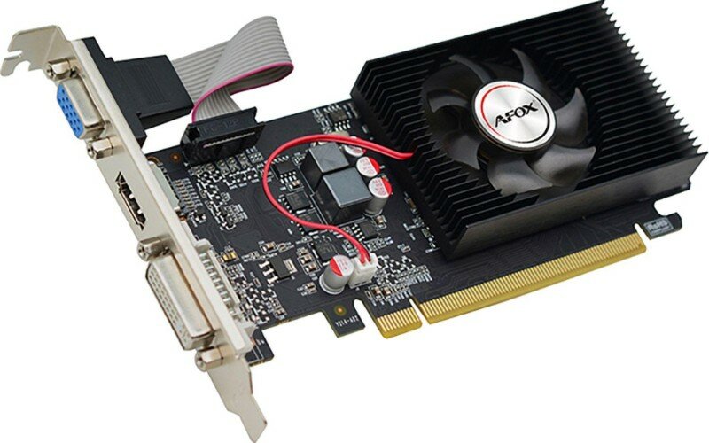 Afox Geforce GT220 625Mhz PCI-E 1024Mb 1600Mhz 128 bit VGA DVI HDMI AF220-1024D3L2