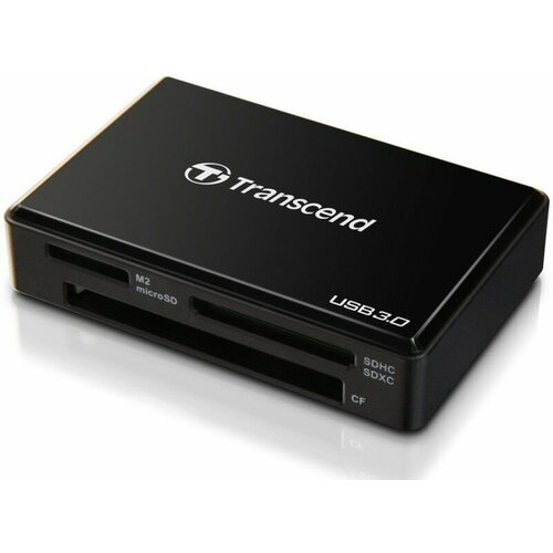 Картридер Transcend TS-RDF8K2 Multi-Card Reader Black USB 3.0 считыватель карты памяти transcend usb3 1 gen1 all in 1 multi card reader type c [ts rdc8k2]