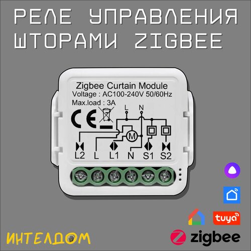 Реле управления шторой Zigbee шлюз zigbee умный дом tuya smart life zigbee 3 0 wifi
