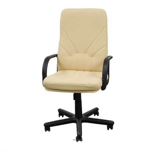 Кресло руководителя, менеджер ECO-07 сл. кость (пластиковая крестовина)