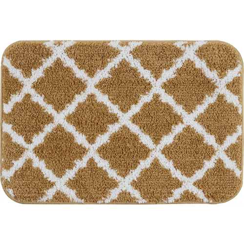 Коврик HF-112 Trellis-08 40x60 см полиэстер цвет горчичный 1640₽