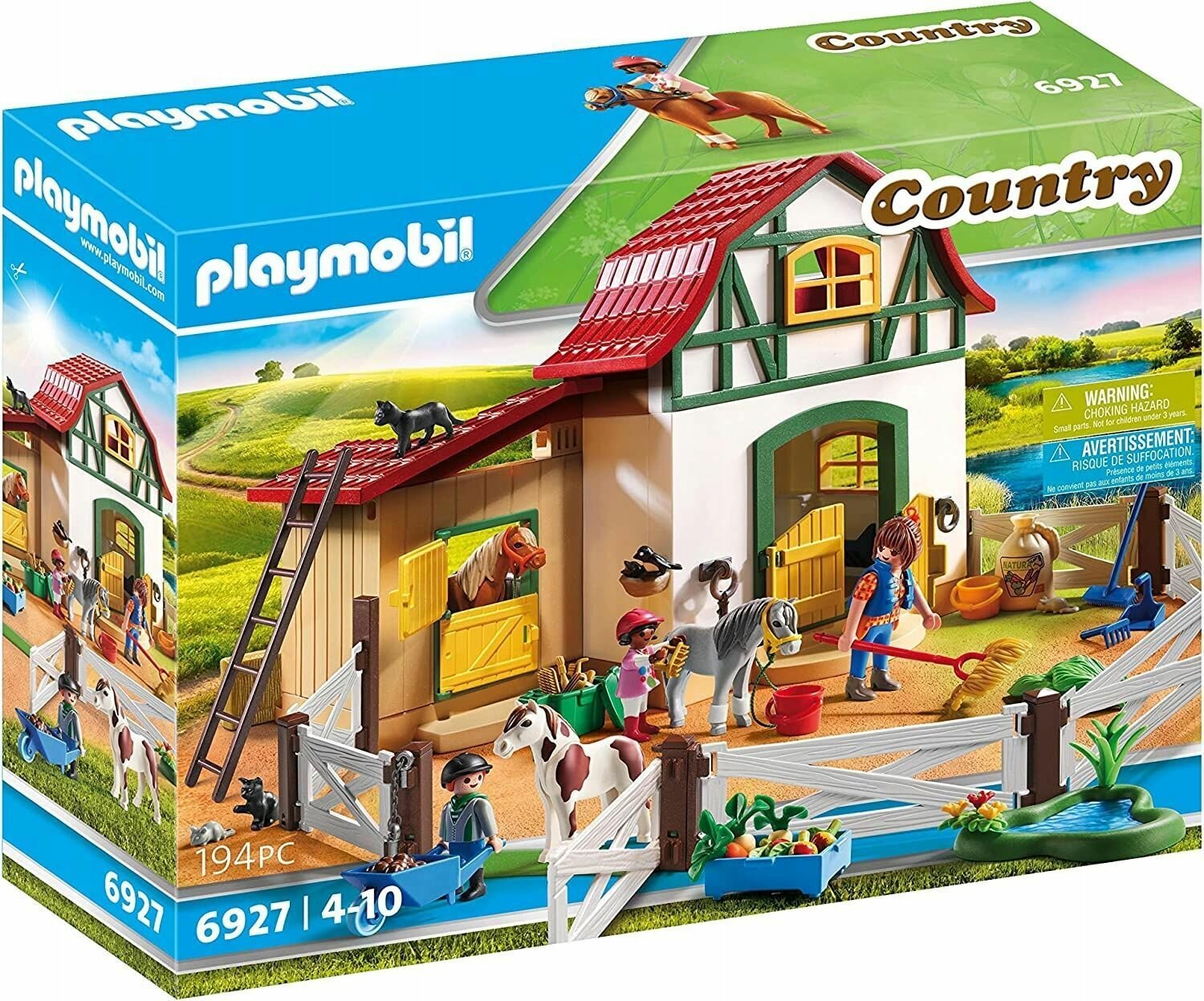 Набор Playmobil Country 6927 Конюшня пони, 149 дет.