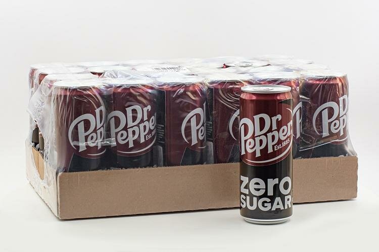 Напиток б/а газ. Dr.Pepper Zero 330 мл ж/б Упаковка 24 шт