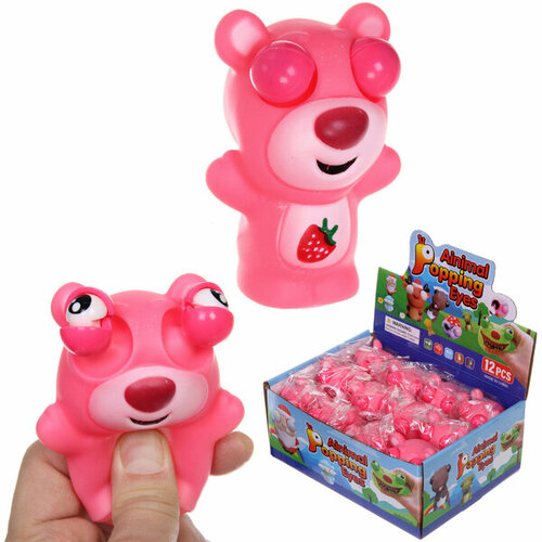 Игрушка Мишка пучеглазик 75 см стикер на вложение 379₽