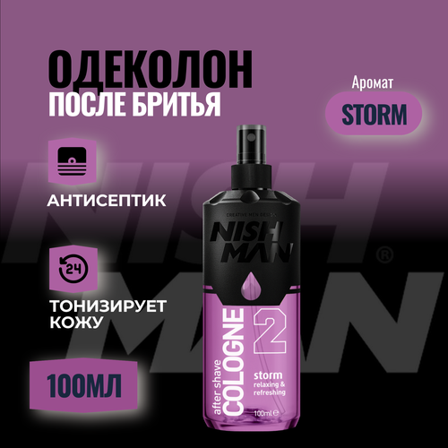 Одеколон после бритья Nishman cologne N2 storm одеколон после бритья nishman cologne n5 volcano