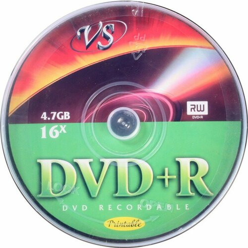 Диски VS DVD+R 4,7 GB 16x CB/10 Ink Print (620557) призрачный гонщик 2 dvd blu ray dvd box