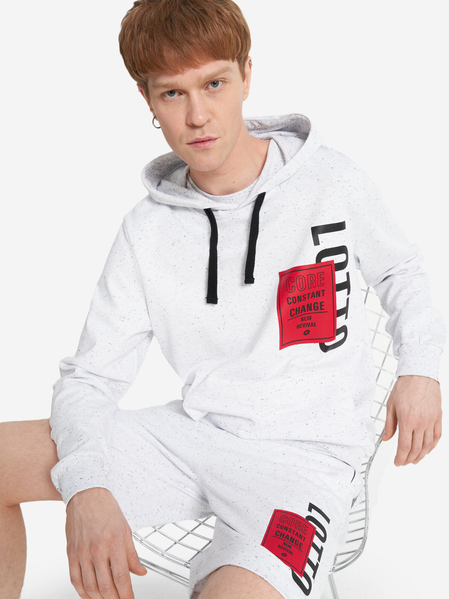 Толстовка спортивная Lotto CAMPO SQUARE HOODY