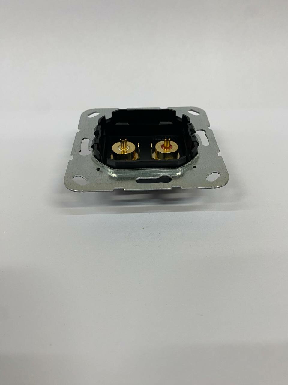 System55 563210 Розетка RCA (2хRCA, под рамку, скрытая установка, черная матовая) Gira - фото №3