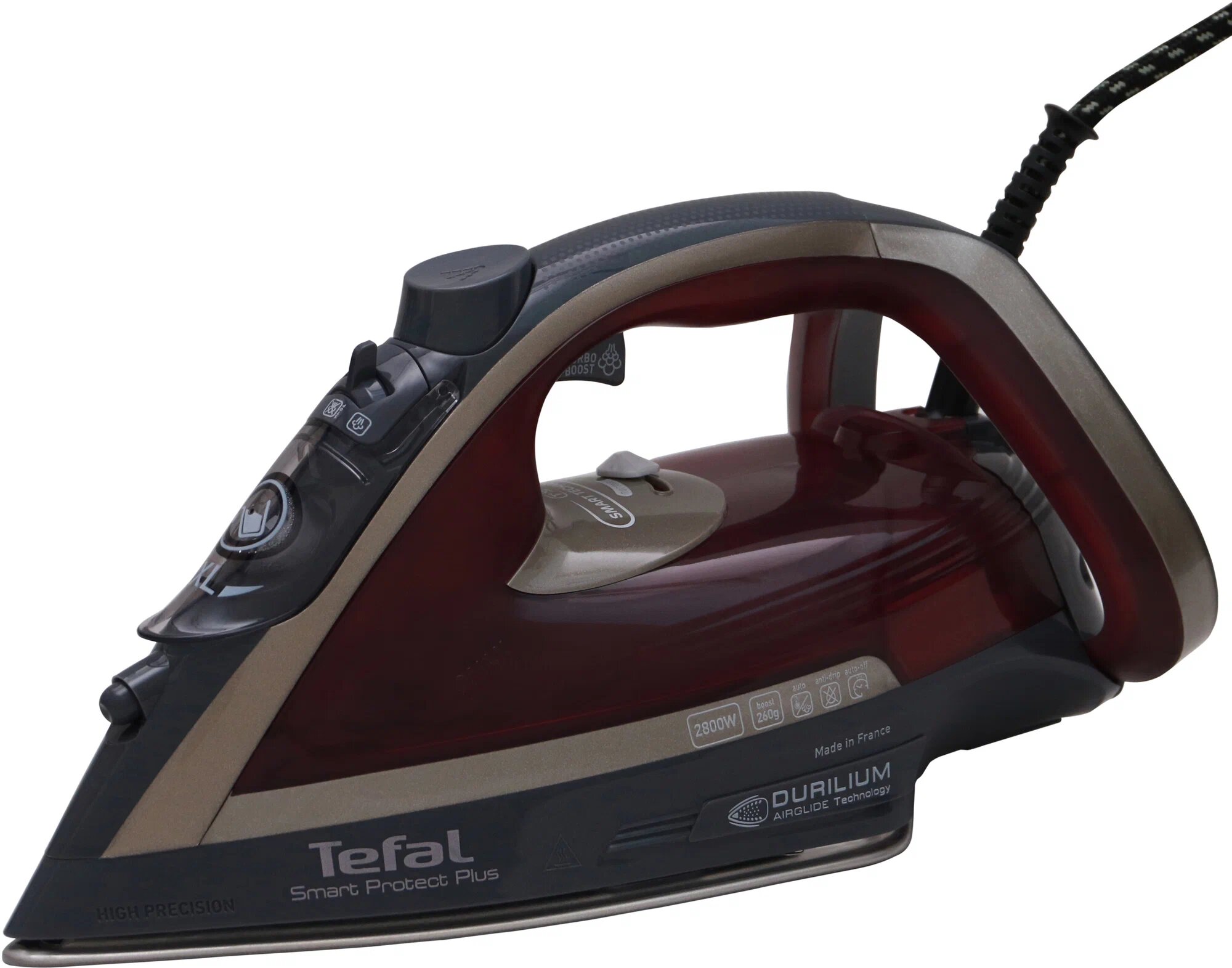 Утюг Tefal FV6870, бордовый/белый/серый