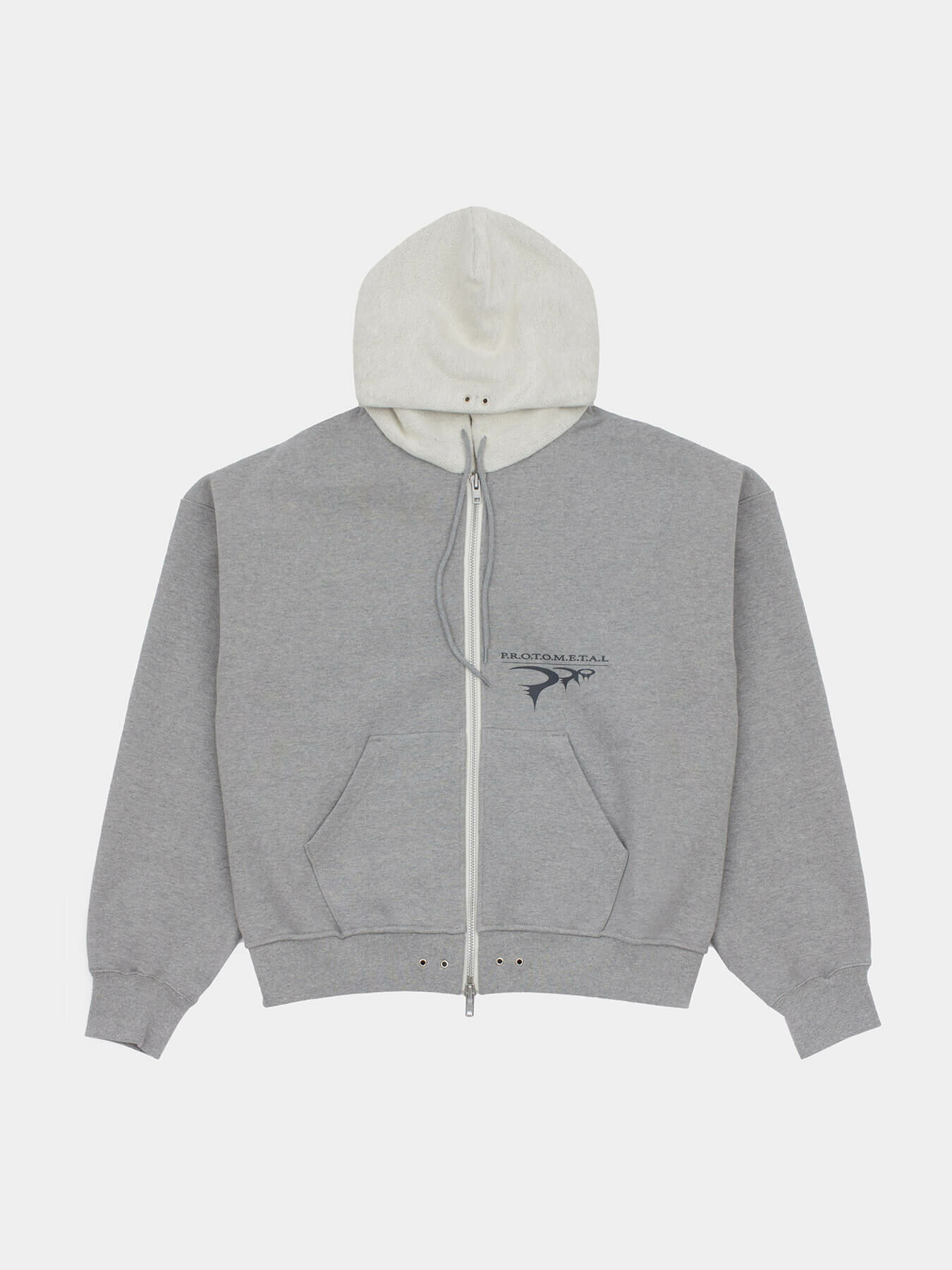 фото Худи Proto zip protometal ( xl / серый / pm1031 )