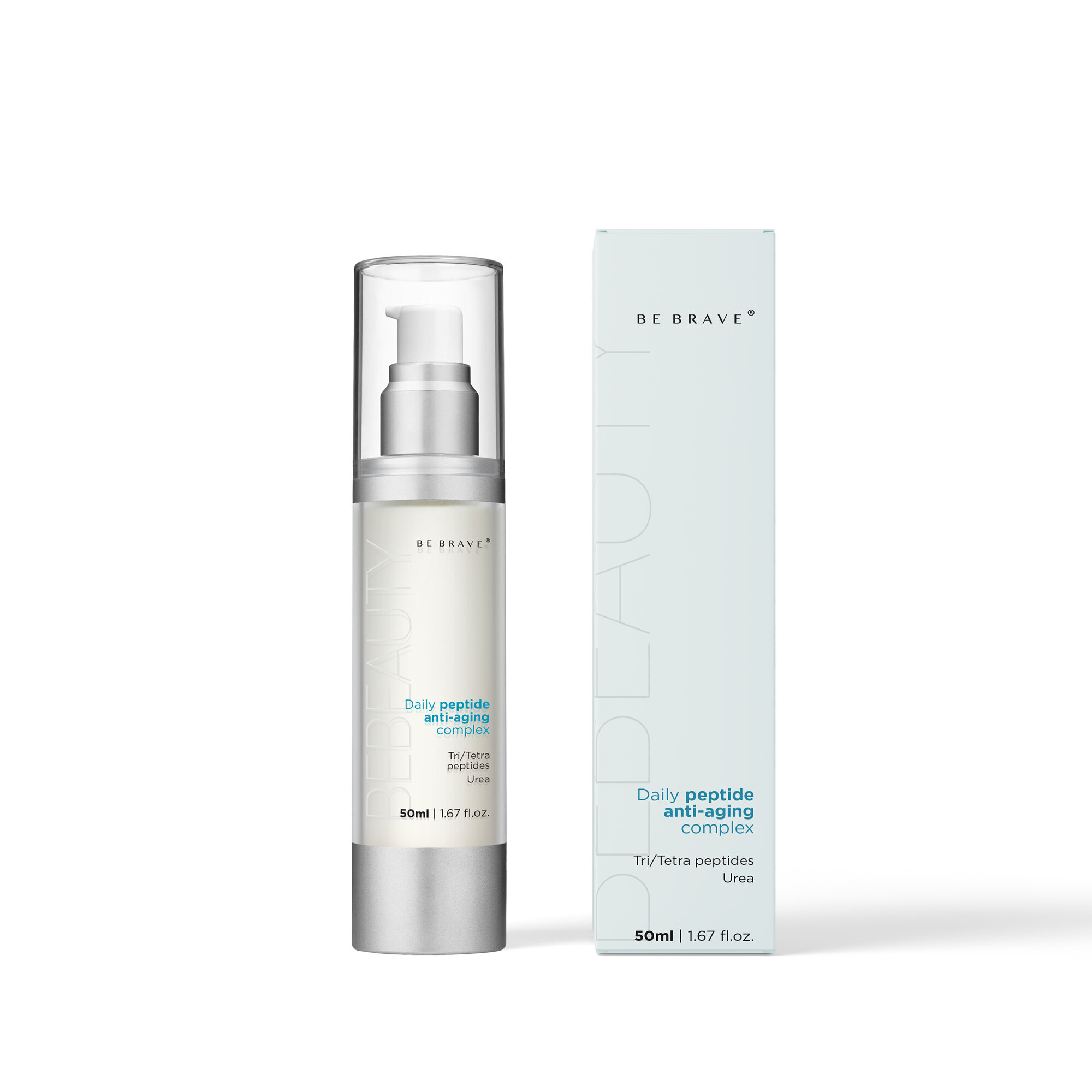 Крем BE BRAVE, с пептидами, омолаживающий, для всех типов кожи, 50 мл — фото 1