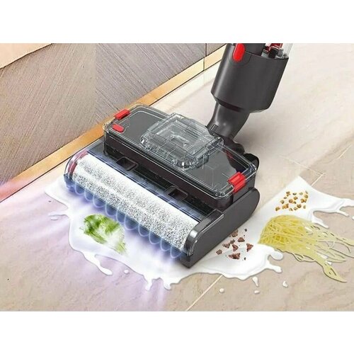 Моющая щетка для пылесоса Dyson V7 V8 V10 V11 V15 Насадка турбо швабра 3в1 пылесосит моет и вытирает 14841₽