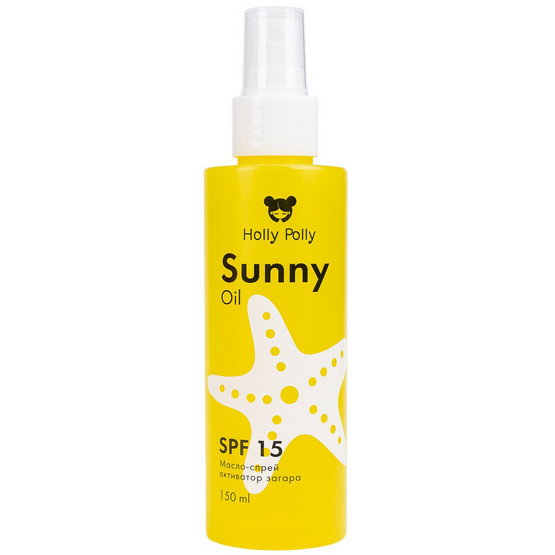 Масло-Спрей активатор загара Holly Polly Sunny SPF 15, 150мл