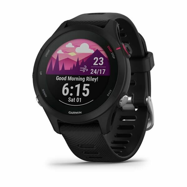 Умные часы Garmin Forerunner 255S Music с черным ремешком (010-02641-32)
