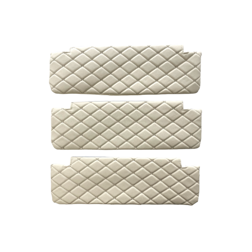 Чехлы на козырьки КАМАЗ декоративный бежевый ромб (3 шт)