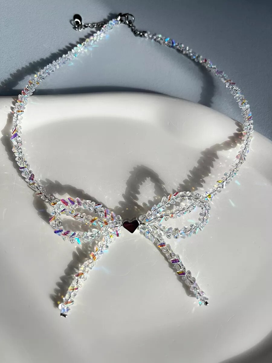 Чокер Браслет Bar, серый, бесцветный, мультиколор, белый — фото 1