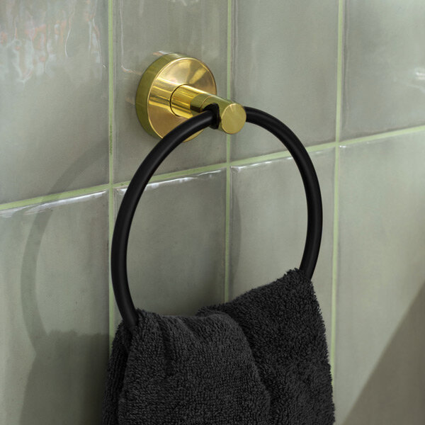 фото Держатель для полотенец кольцом Oro Nero
