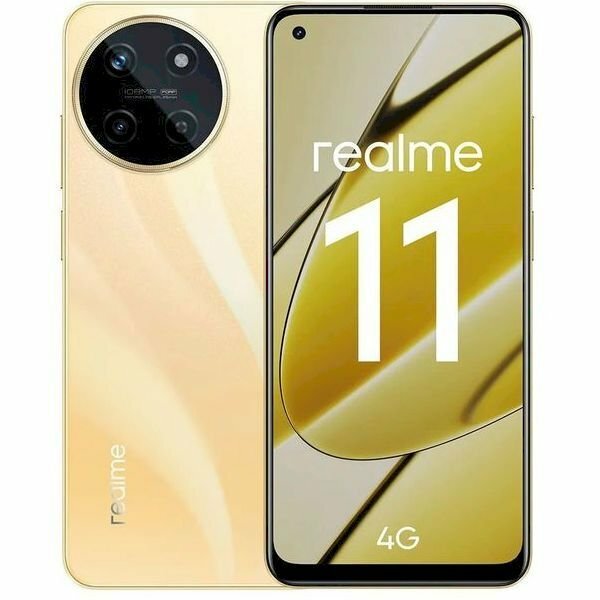 Смартфон realme 11 4G 8/256 ГБ, Dual nano SIM, золотой