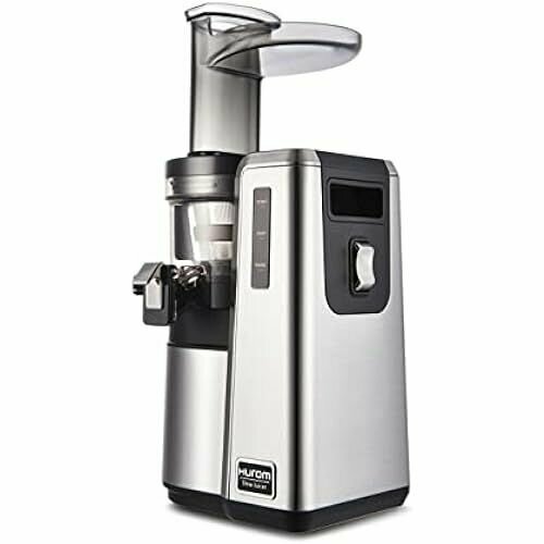 HUROM Медленная соковыжималка Соковыжималка для овощей и фруктов Серия HZ Премиум Светодиодный индикатор состояния Бесшумная система из нержавеющей стали 500 мл 150 Вт Серый 12038100₽