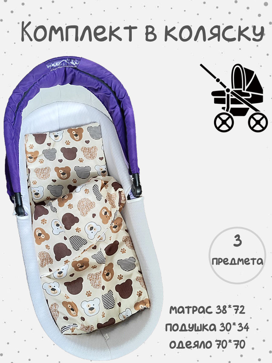 фото Набор в коляску для новорожденного.
