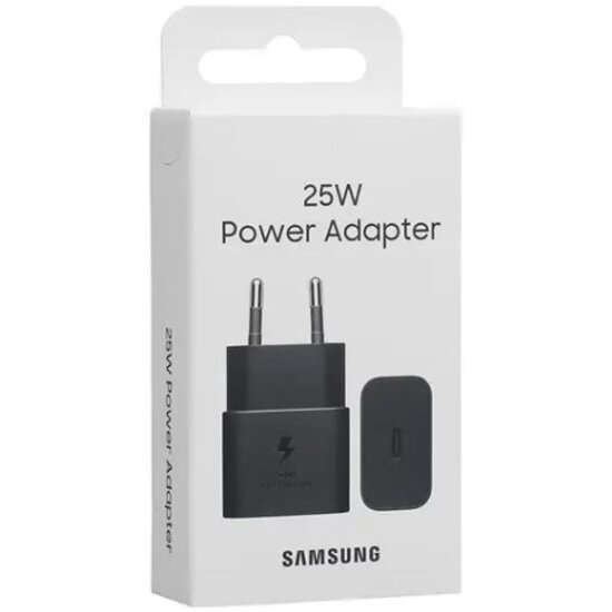 Сетевое зарядное устройство Samsung EP-TA2510, 25 Вт, USB-C, без кабеля, черный — фото 1