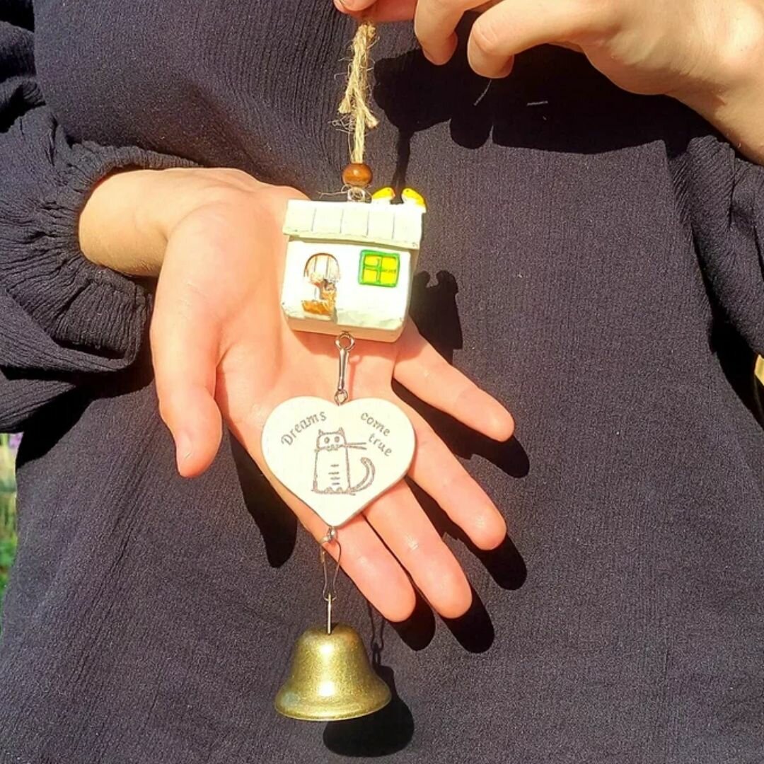 Колокольчик в сад в дом собака и кот — фото 1