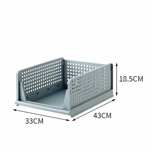 Органайзер для одежный и хранения вещей складной, средний, Серый