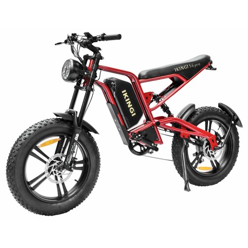 Электровелосипед IKINGI S6 PRO (60V/23Ah) Красный - обновленная версия