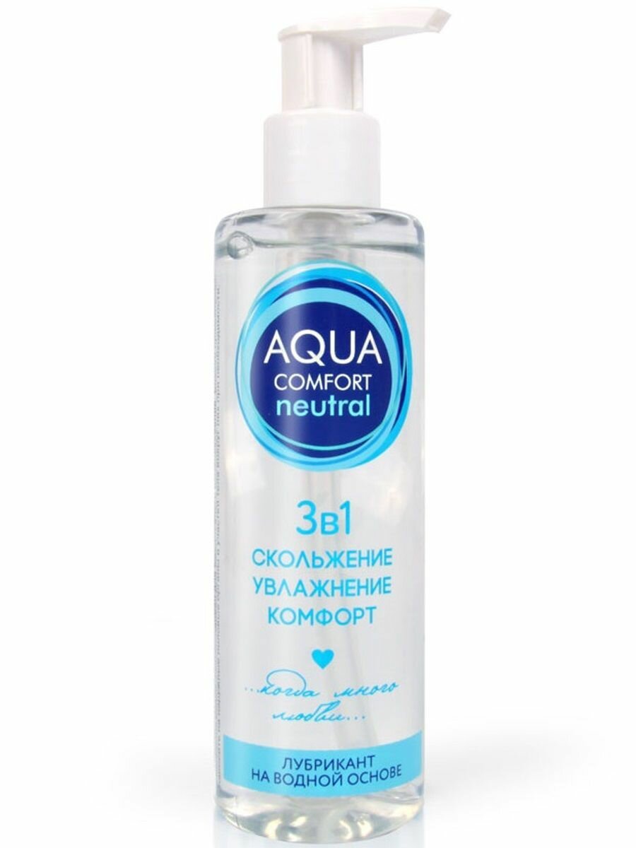 Гель-лубрикант AQUA COMFORT "HOT SECRET NEUTRAL", смазка 195мл.