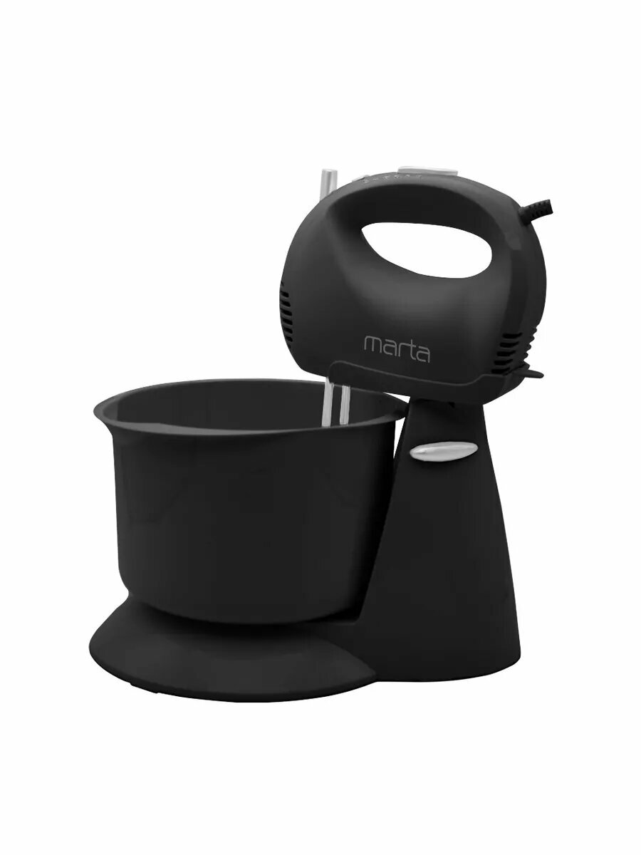 Миксер кухонный стационарный MARTA MT-MX4901B турборежим черный