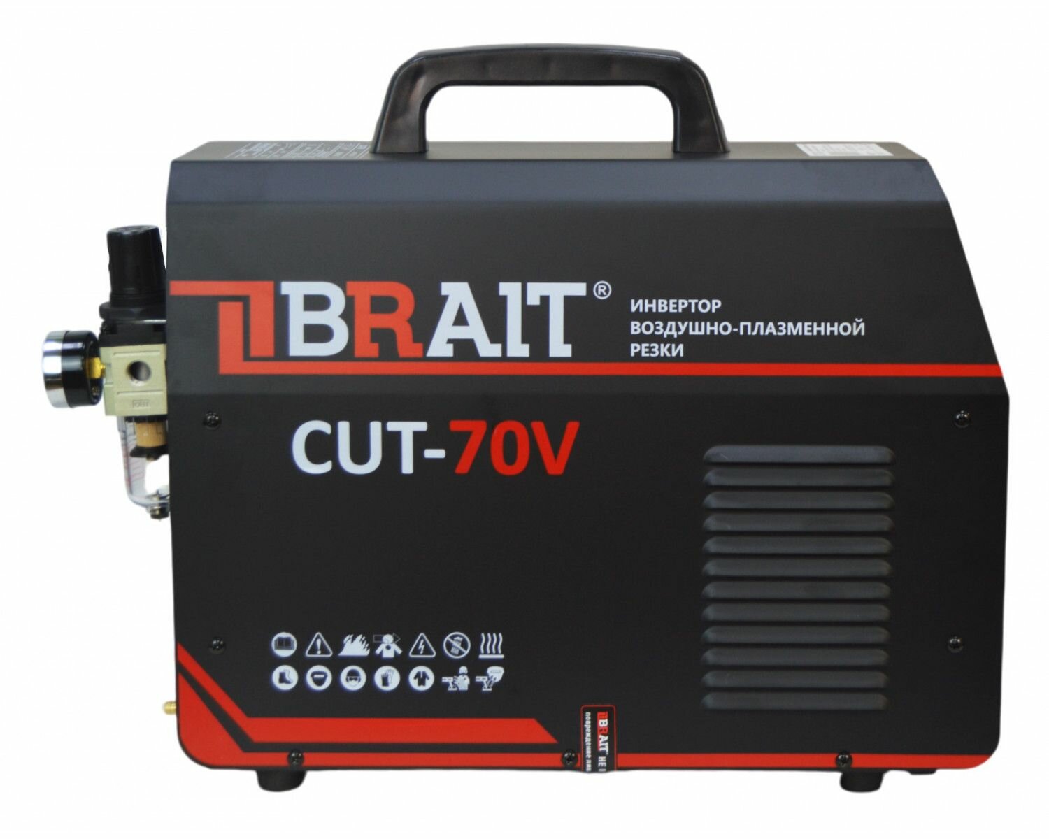 Изображение Аппарат плазменной резки BRAIT CUT70V (380В,9.5кВт,60А, рез до 23 мм, ПВ60%)14.2кг